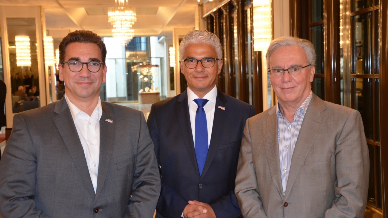 Guido Déus MdL, Oberbürgermeister Ashok Sridharan, Klaus-Peter Gilles